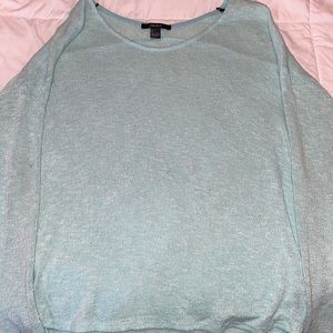 Forever 21 Sky Blue Knitted light Sweater
